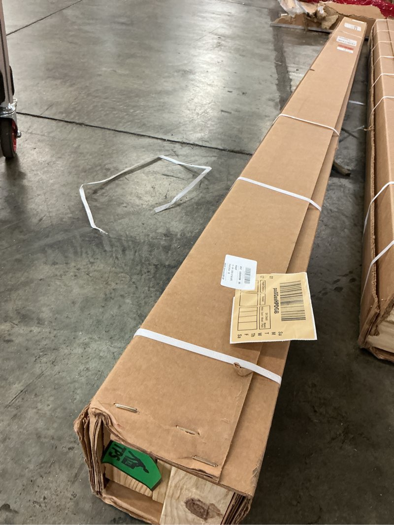 Condition photo showing New/Like New for timberthane knotty pine faux wood beam, 2-sided (l-beam), 6"w x 6"h x 120"l, champagne mist finish