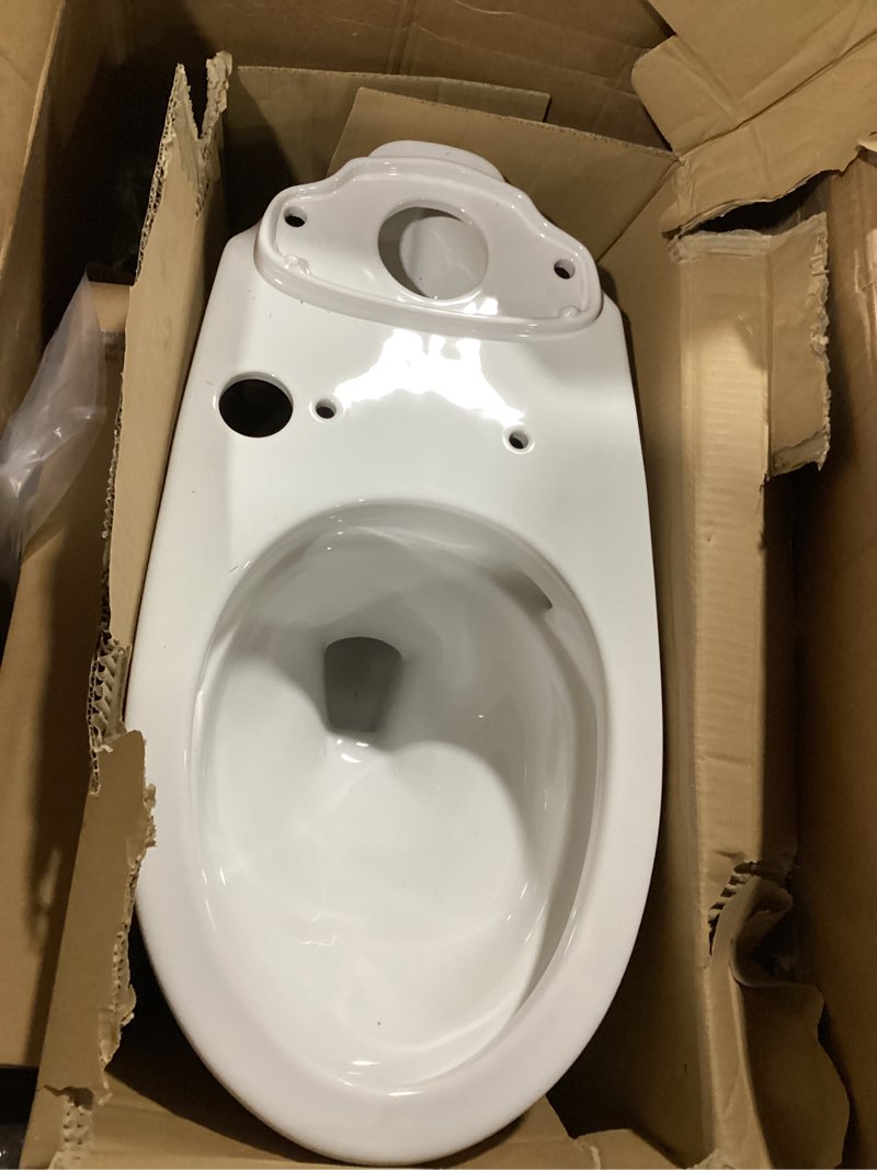 Condition photo showing As Is for toto drake elongated tornado flush toilet bowl