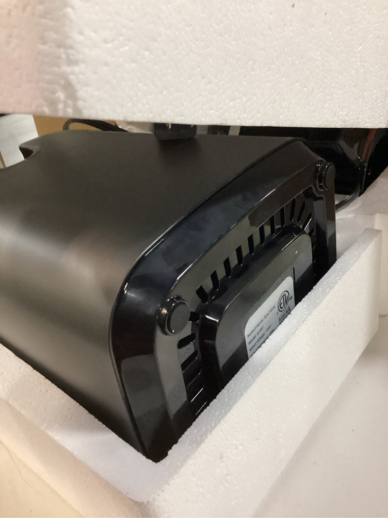 Condition photo showing Good Condition for Juicer Machines with 5.8" Large Feed Chute, Cold Press Juicer for Whole Vegetables and Fruits 400W, Slow Masticating juicer Easy to Clean Juice Extractor Machine High Juice Yield Titanium Gray