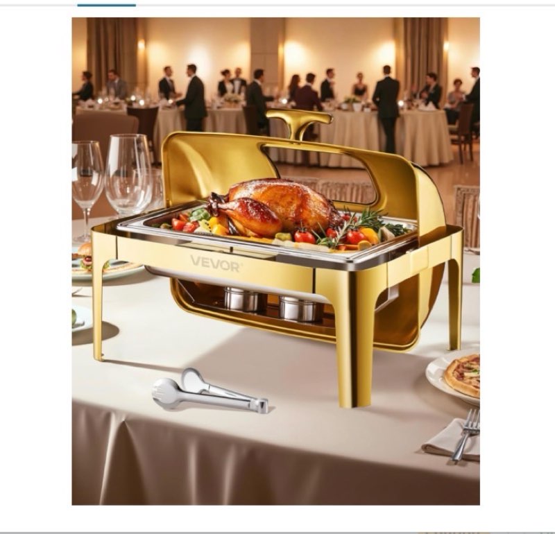 Roll Top Chafing Dish Buffet (similar to stock photo) 