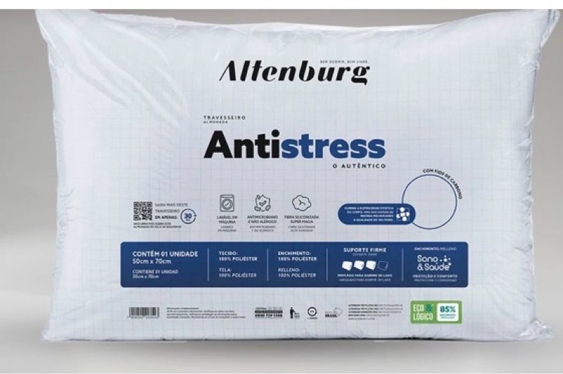 Travesseiro Altenburg Antistress 50cm x 70cm