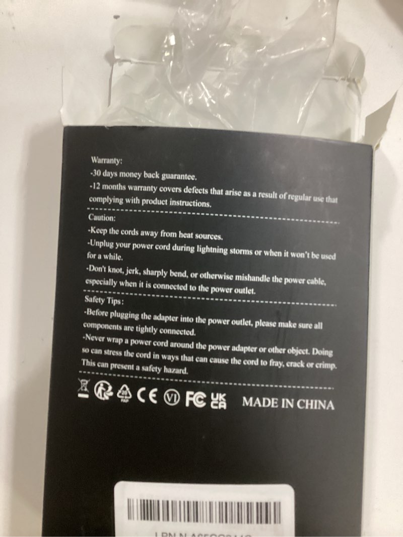 Condition photo showing Good Condition for Superer 65W/45W USB C Charger Fit for Lenovo Laptop, (UL Certified), Thinkpad, Yoga, Chromebook, Thinkbook and More, Universal Type C AC Adapter with Charging Indicator & 10ft Extension Cord