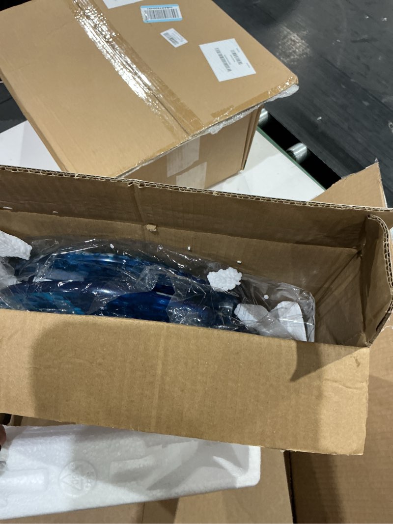 Condition photo showing New/Like New for angol shiold round ocean resin toilet seat slow close quick release metal zinc alloy hinge easy to install also easy to clean, decorative acrylic seats (17 inch, blue ocean, upgraded hinge) transparent blue ocean fish
