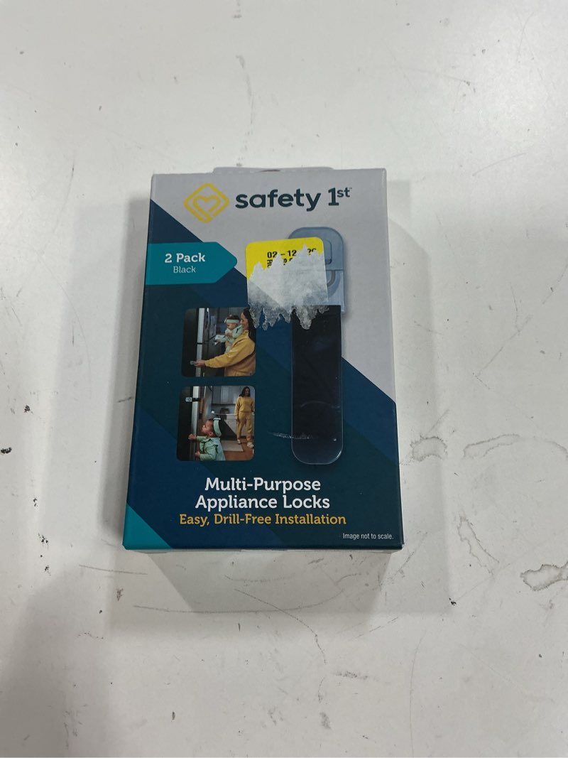 Condition photo showing New/Like New for safety 1st black plastic appliance latch 2 pk