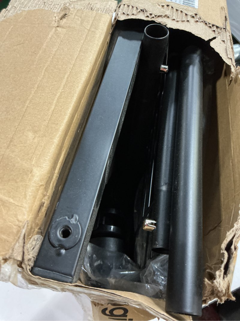 Condition photo showing Good Condition for Clothes Rack - Clothing Rack with Storage Mesh Shelf & Casters, Heavy-Duty Metal Clothing Rack for Hanging Clothes, Dresses, Coats, Large Load Capacity, Easy Assembly, Black, 28.0"x16.9"x59.0" Black 28.0" x 16.9" x 59.0" (1 Rod)