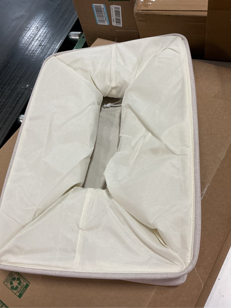 Condition photo showing Good Condition for DULLEMELO Large Beige Storage Basket 70L Oversized Canvas Fabric Storage Bin, Collapsible Rectangula