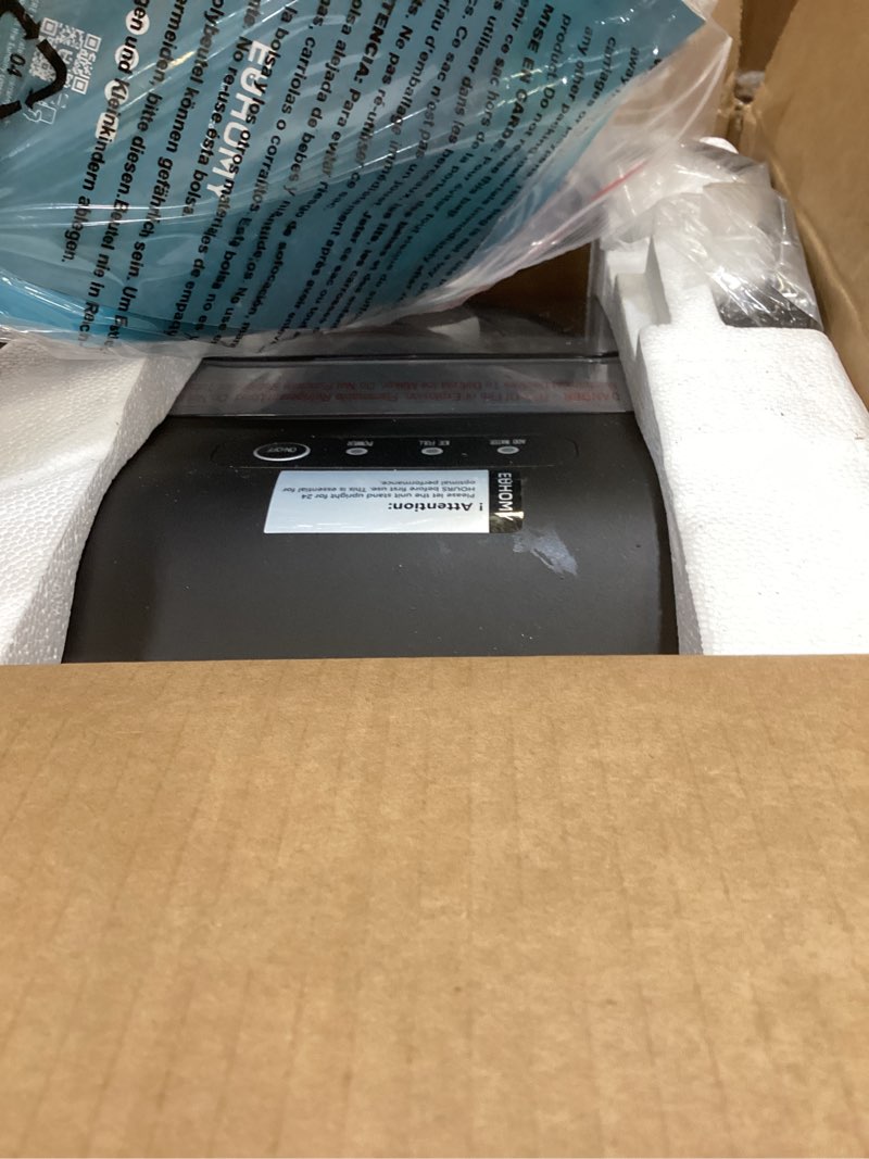 Condition photo showing Good Condition for euhomy countertop ice maker machine with handle, 26lbs in 24hrs, 9 ice cubes ready in 6 mins, auto-cleaning portable ice maker with basket and scoop, for home/kitchen/camping/rv. (black) black 26lbs