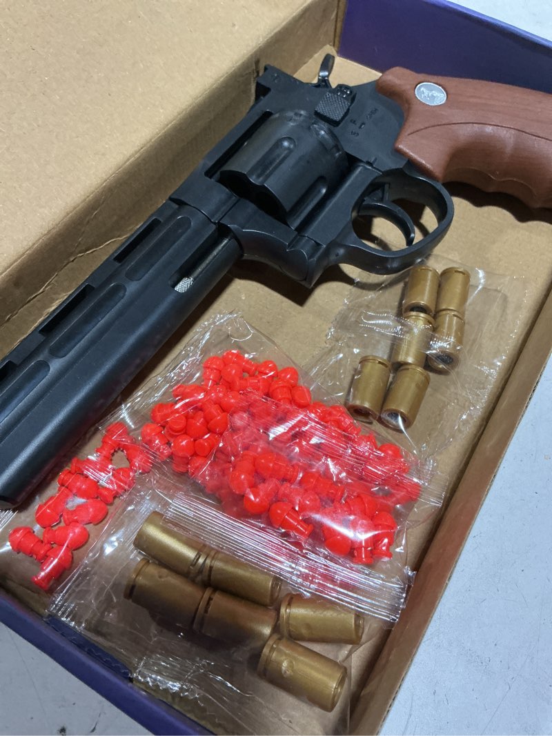 Toy Revolver Gun Shell Ejecting Toy Gun, Toy Gun Pistols with 120 Soft Bullets and 12 Shells, Educat