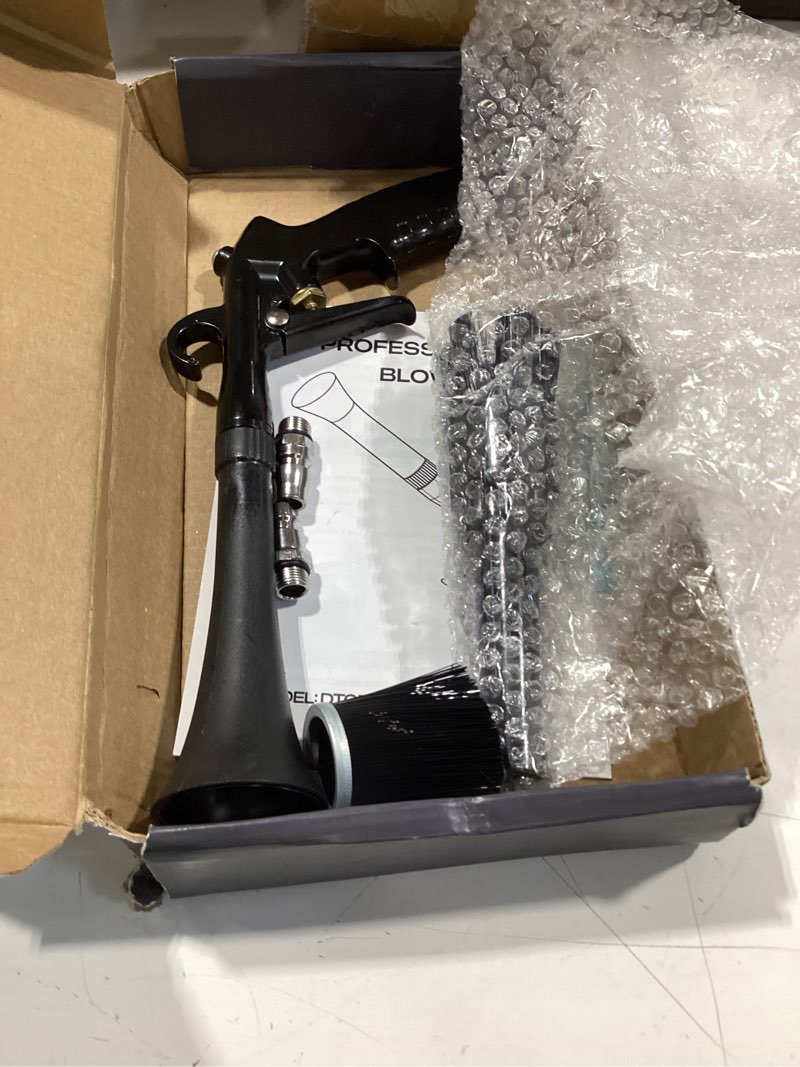 Condition photo showing Good Condition for car cleaning gun detailing interior dryer air blow gun, high pressure blower gun, car detailing kit interior cleaner, car detailing tools for car quickly blasts dirt and dust works with air blue