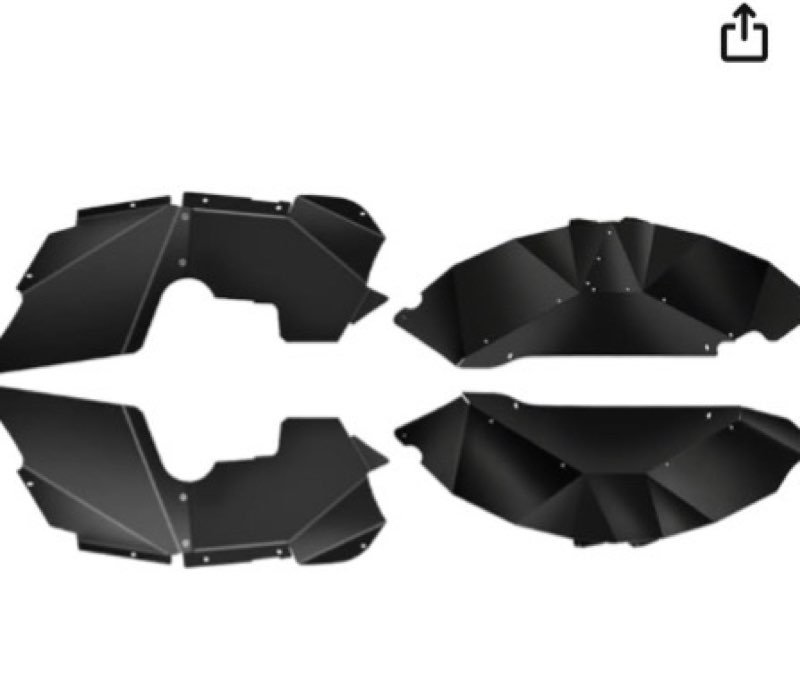 Nilight Front & Rear Inner Fender Liners Wheel Cover Fit for 2007-2018 Wrangler JK JKU 4WD (4-Door/2