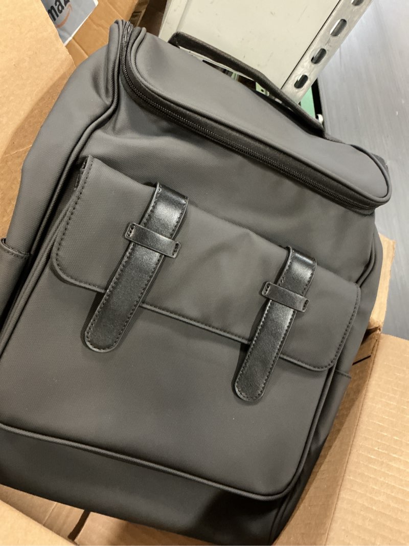 Condition photo showing Good Condition for vintage laptop backpack for men and women, 15.6 inch, waterproof, business travel daypack for work, office, college (6608 black)