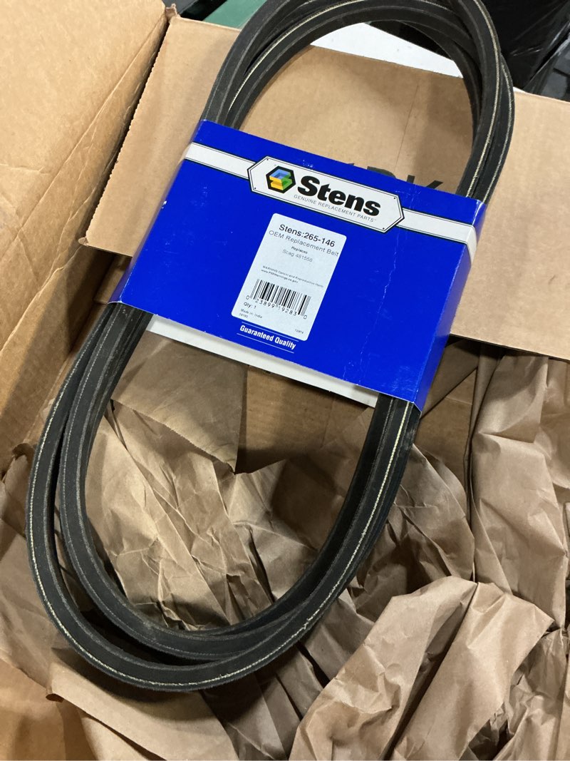 Condition photo showing Good Condition for stens 265-146 belt replaces scag 481558 140-inch by-5/8-inch,black
