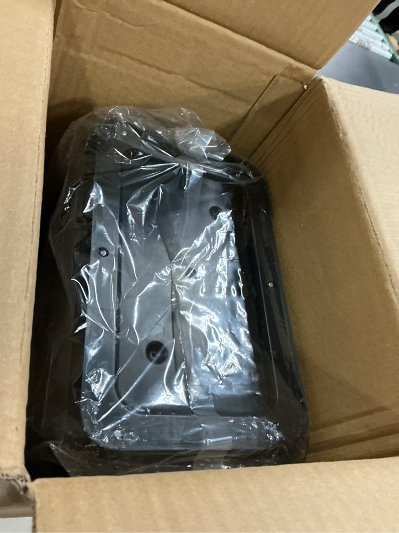 Condition photo showing New/Like New for itouchless 15 liter / 4 gallon stainless steel wings open lid sensor bathroom trash can, touchless automatic operation, compact design for home, office, kitchen, bedroom, restroom brushed silver, wings open 4 gal