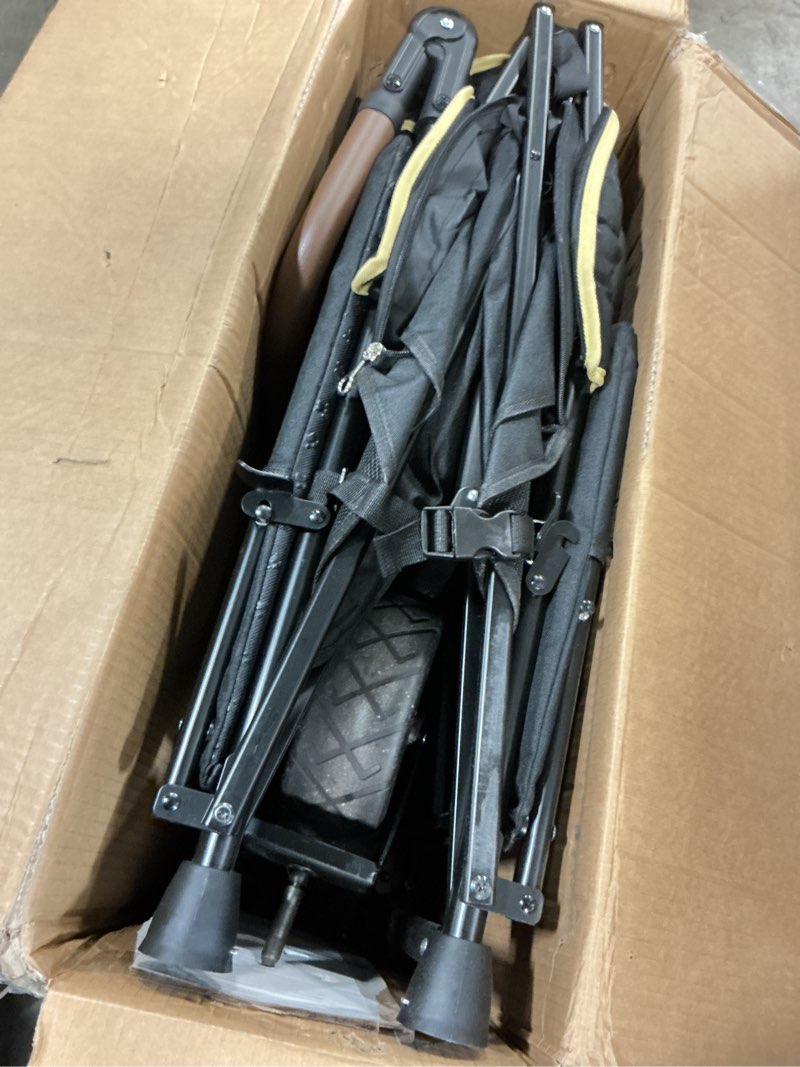 Condition photo showing As Is for Snagle Paw Dog Wagon for Medium Large Dogs up to 200lbs | All Terrain Foldable Large Pet Stroller with Ramp & Tailgate (Extra Space), Dog Wagon Cart Adjustable Handle & One-Step Brake for dogs up to 200 Pound orange