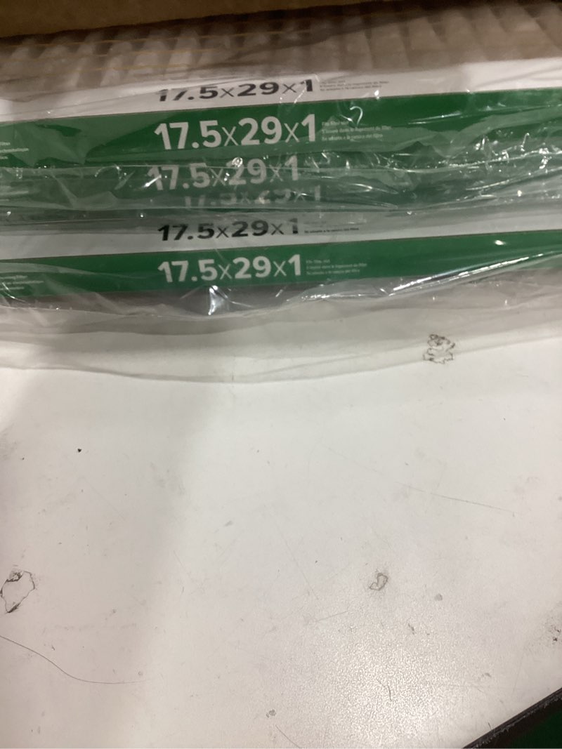 Condition photo showing Good Condition for filtrete 17.5x29x1 ac furnace air filter, merv 8, mpr 700, tough on pollen, easy on airflow, 3-month pleated 1-inch electrostatic air cleaning filter, 4-pack (actual size 17.187 x 28.687 x 0.81)