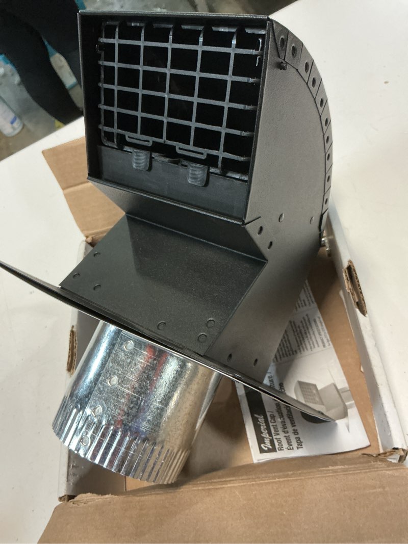 Condition photo showing Good Condition for imperial black galvanized steel square roof louver