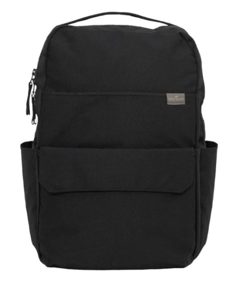 red rovr roo lightweight backpack diaper bag - black