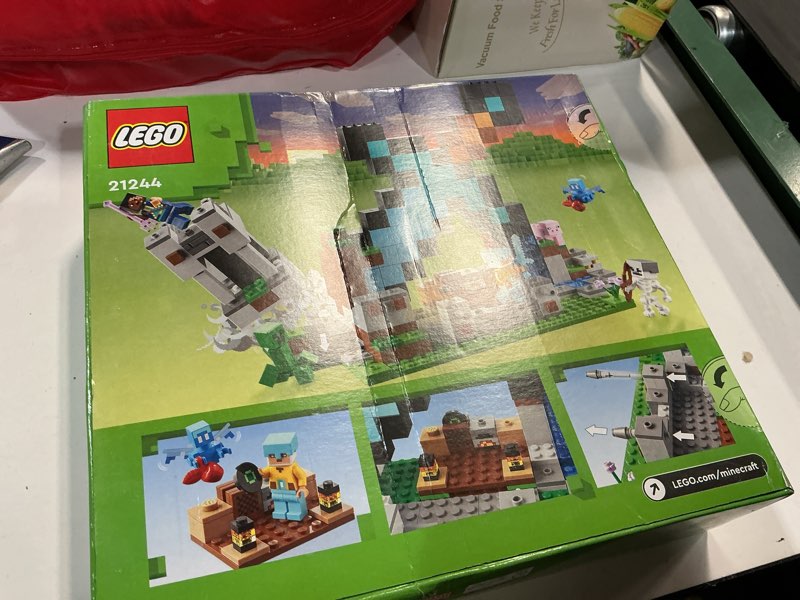 Condition photo showing New/Like New for LEGO Minecraft The Sword Outpost 21244 Building Toys - Featuring Creeper, Warrior, Pig, and Skeleton Figures, Game Inspired Toy for Fun Adventures and Play, Gift for Kids, Boys, and Girls Ages 8+