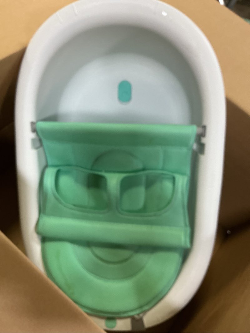 Condition photo showing Good Condition for Frida Baby 4-in-1 Grow-with-Me Baby Bathtub, Baby Tub for Newborns to Toddler with Removable Bath Seat & Backrest for Bath Support in Tub Bath Tub