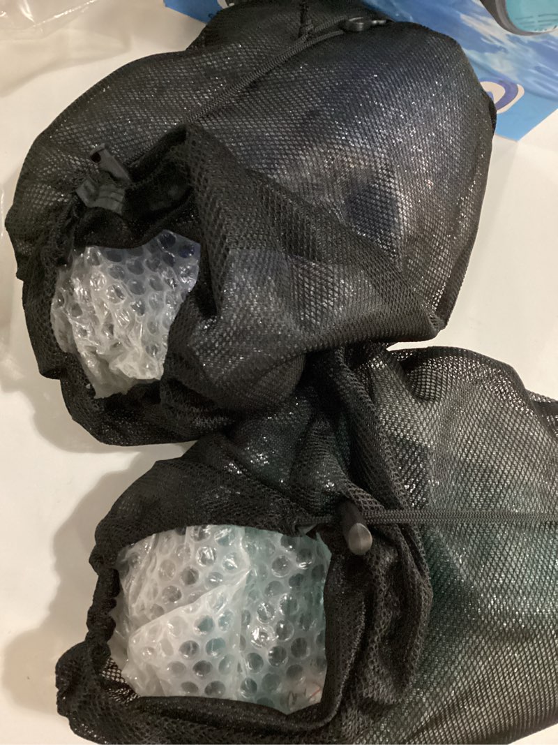 Condition photo showing New/Like New for QingSong Full Face Snorkel Mask for Adults, Snorkeling Gear with Camera Mount, 180 Degree Panoramic View Snorkel Set Anti-Fog Anti-Leak 2 Pack -Blue+Green Small-Medium