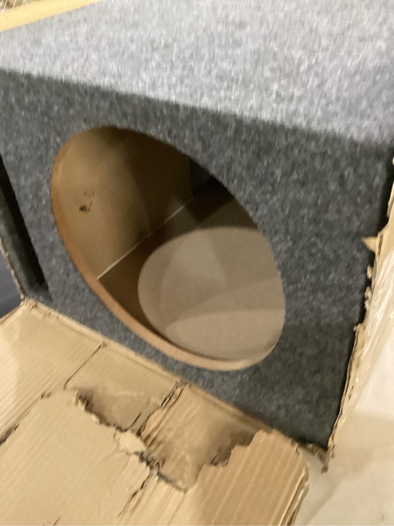 Condition photo showing Good Condition for single car audio subwoofer enclosure box