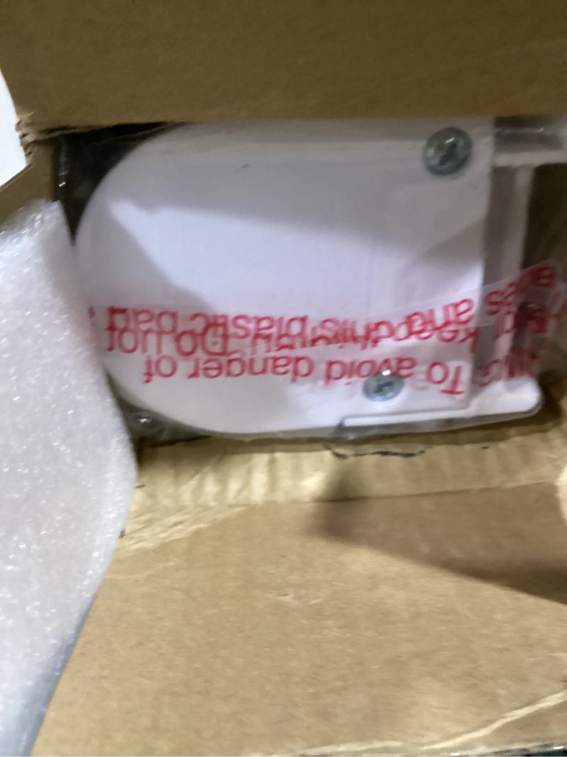 Condition photo showing As Is for Retractable Baby Gates for Doorways, Mesh Dog Gate for Stairs, Pet Gate Indoor, Extends to 55" Wide 33" Tall, Safety Toddlers Gates for Hallways, Indoor & Outdoor Use, White