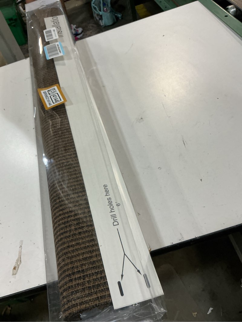 Condition photo showing New/Like New for outdoor roller shade for patio, exterior cordless blinds patio shades roll up outdoor blinds screen for porch gazebo pergola backyard privacy protection,uv sun block fade-resistant 6ft wide x 6 h mocha 72"w x 72"h