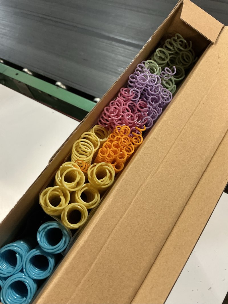 Condition photo showing New/Like New for leinuosen 120 pack plastic spiral binding coils kit spirals multi size coils for binding binder combs spines(1/4 5/16 3/8 1/2 5/8 3/4 inch,colorful) colorful 1/4 5/16 3/8 1/2 5/8 3/4 inch
