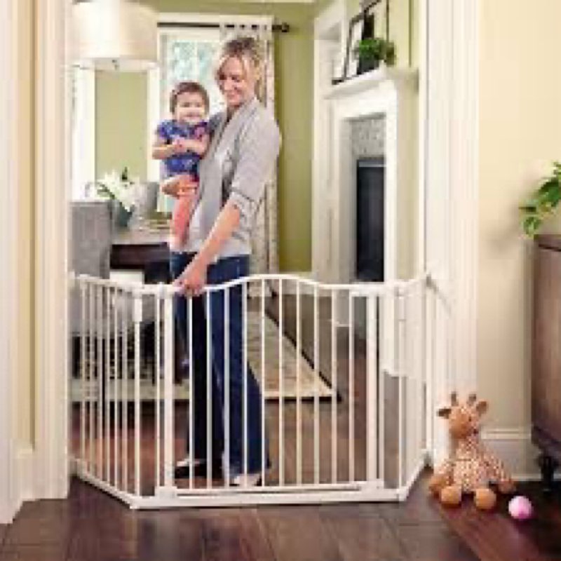 Assorted baby gates ( different sizes styles and colors)