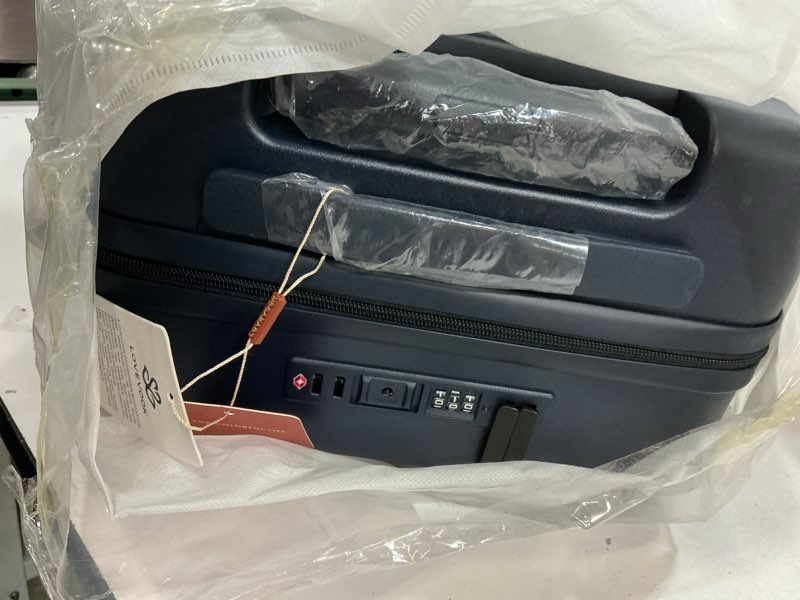 Condition photo showing New/Like New for LOVEVOOK Carry On Luggage 22x14x9 Airline Approved with Detachable Pouch, 21 Inch Hardside Suitcases with Spinner Wheels, Lightweight Carry-on Luggage with TSA Lock for Women Men, 2PCS, Army Green 21 inch_Carry on Army Green