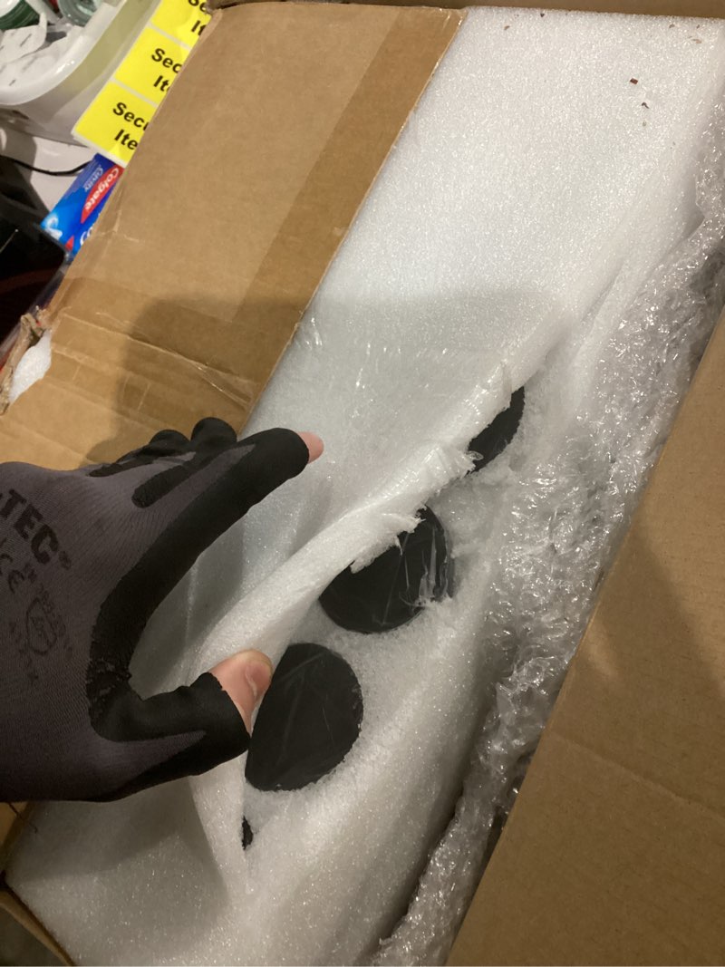 Condition photo showing Good Condition for Norme 48 Pcs 4 oz Glass Jars with Lids Leakproof Round Airtight Empty Cosmetic Jars with Inner Liners Lid for Storing Lotions Powder Ointments Candle Making Tins (Black,Amber) 48 Black, Amber