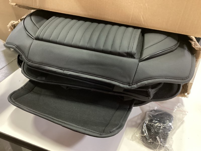 Condition photo showing Good Condition for Car Seat Covers Compatible with Chevrolet/Chevy Trax 2015-2025. Waterproof & Breathable Leather. Compatible with Airbag & Easy to Install. All - Weather Seat Cushion Protector(Full Set, Black) QF004 Black Full Set Seat Covers