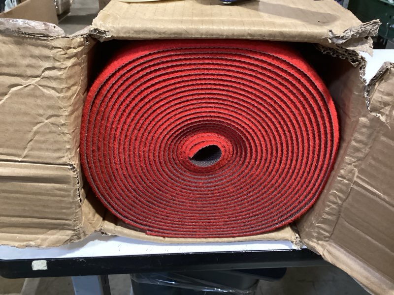Condition photo showing Good Condition for pbhepj 3ft x 30ft extra thick red carpet runner for party & hollywood, festival celebration, wedding, graduation ceremony, award ceremony, vip reception, heavy-duty, non-slip tpr rubber