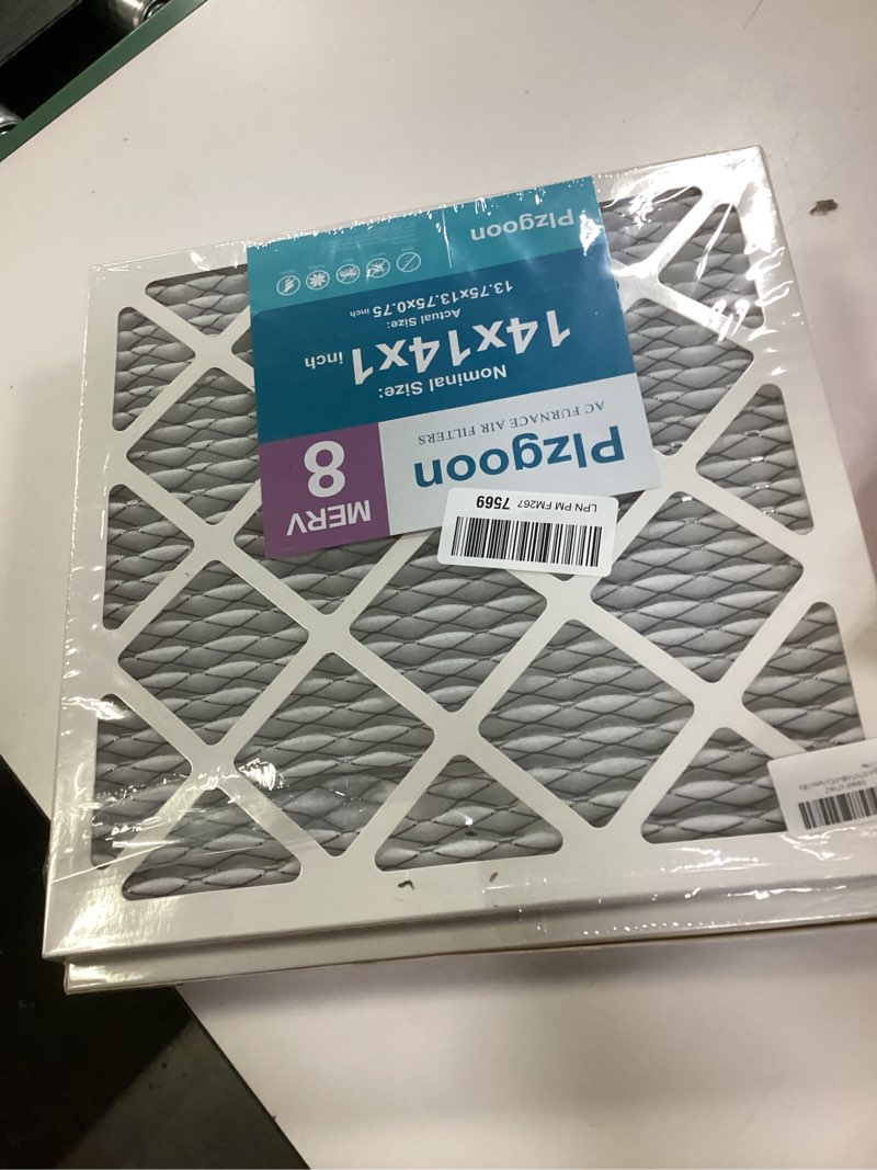 Condition photo showing New/Like New for 14x14x1 Air Filter MERV 8 (4 Pack) MPR 600 Pleated Air Conditioner HVAC AC Furnace Air Filters Air Cleaning Filter for Home Dust Lint (Exact Dimensions: 13 3/4x13 3/4x3/4 Inches) MERV 8 14x14x1-4Pcs