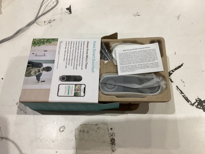 Condition photo showing Good Condition for Kasa Smart Video Doorbell Camera Hardwired w/Chime, 2K Resolution, Always-on Power, Night Vision, 2-Way Audio, Real-Time Notification, Cloud & SD Card Storage, Works w/Alexa & Google Home (KD110)