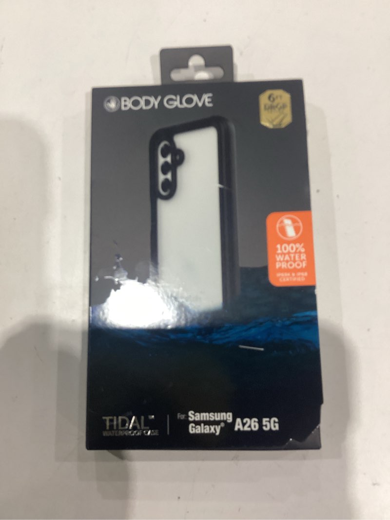 Condition photo showing As Is for body glove waterproof tidal phone case for samsung galaxy a17 5g - black/clear