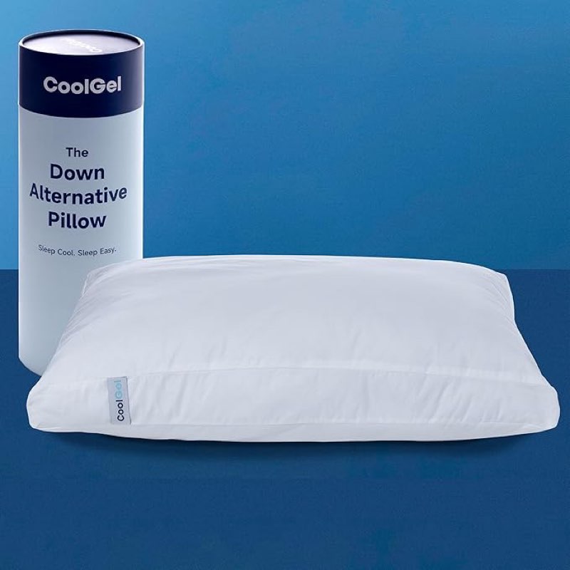 COOL GEL Down Alternative Pillow, Soft and Comfortable (1, King (U.S. Standard))