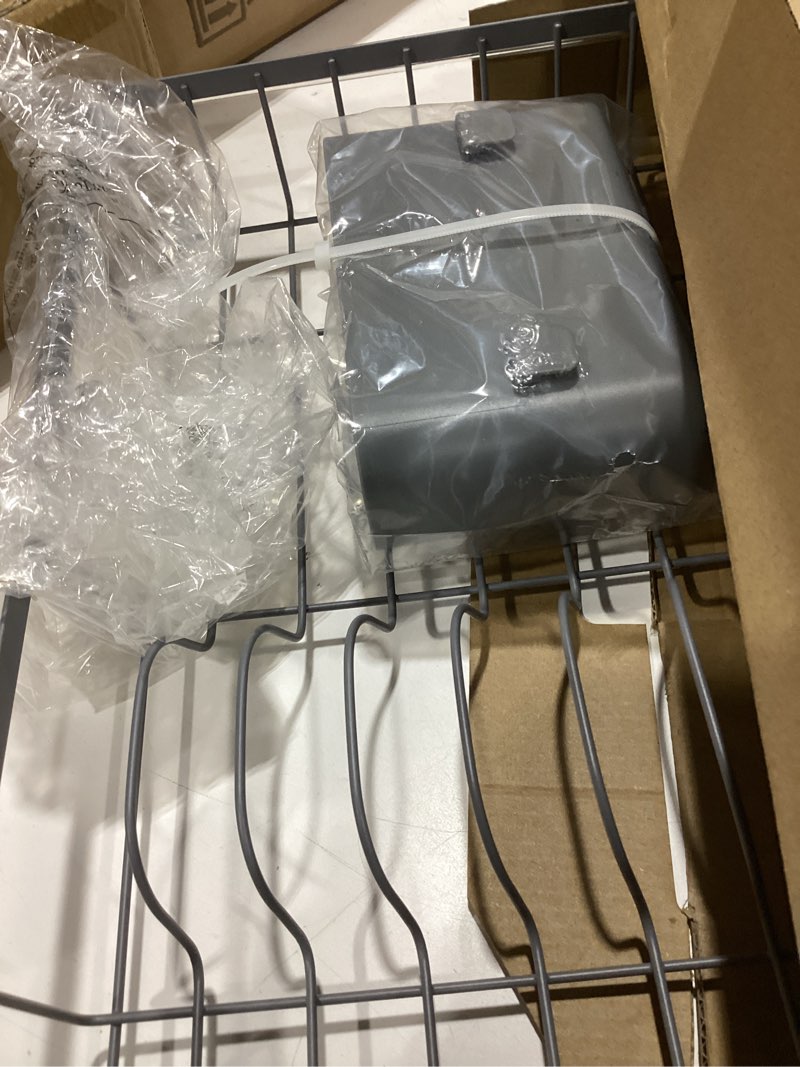 Condition photo showing Good Condition for sakugi dish drying rack in sink - expandable stainless steel dish rack over the sink, kitchen sink drain strainer with cutlery holder & cup holders, 15.4 x 9.8 x 3.0 inch, grey gray standard - 15.4" × 9.8" × 3"