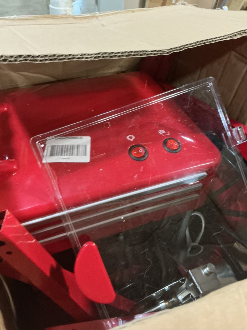 Condition photo showing Good Condition for Nostalgia Popcorn Maker Machine - Professional Cart With 2.5 Oz Kettle Makes Up to 10 Cups - Vintage Popcorn Machine Movie Theater Style - Retro Red Retro Metallic Red