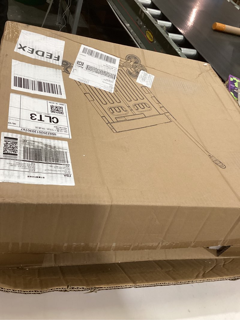 Condition photo showing Good Condition for Foldable Utility Cart ?Folding Shopping carts?Collapsible cart with Stair Climbing Wheels, 8 Wheel Shopping cart?Collapsible Rolling Crate with Telescoping Handle (Grey, 17.32 * 17.13 * 30.12) Gray Large