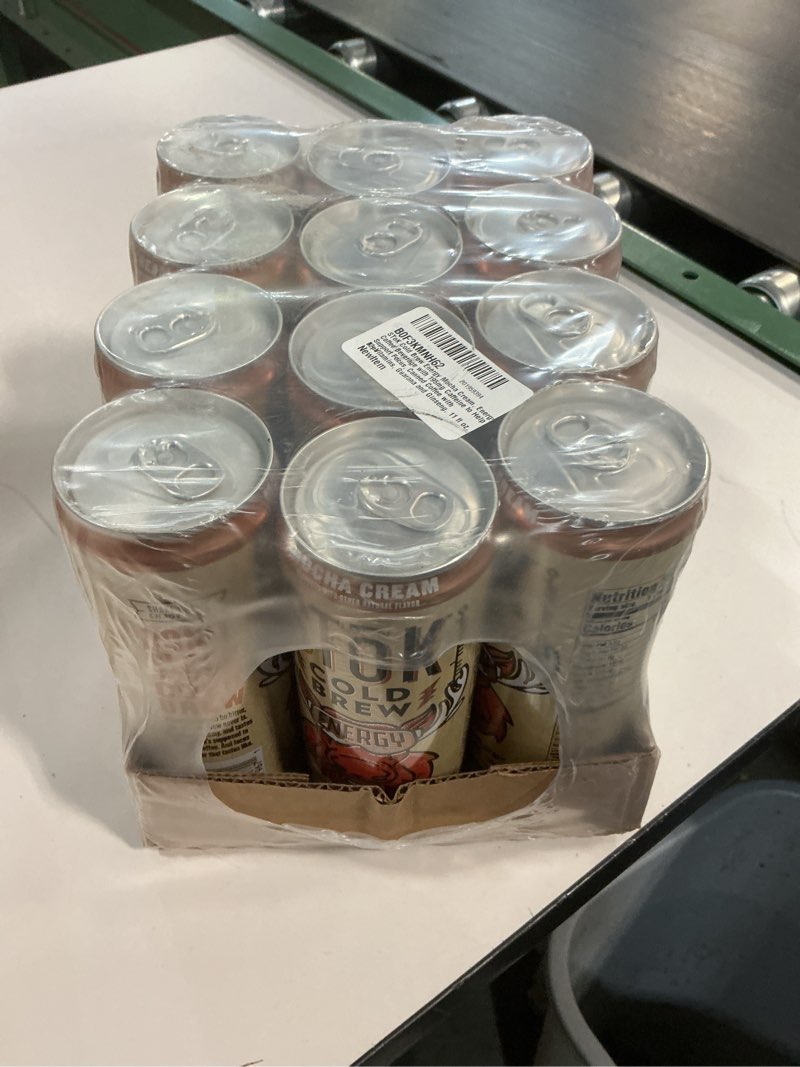 Condition photo showing New/Like New for Best by 10/25/25 Stok cold brew energy mocha cream 12-11oz cans