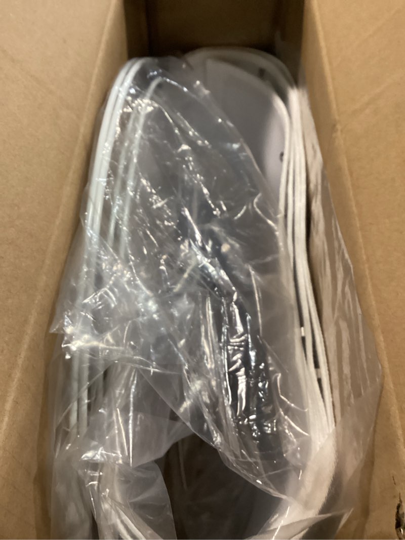 Condition photo showing New/Like New for lampshades set of 2 for table lamps, floor lamps, fabric white lamp shades 11.6" top x 12.6" bottom x 9.8" high, drum lampshades(spider fitter), medium lamp shades replacement, easy assembly required white with brown rim