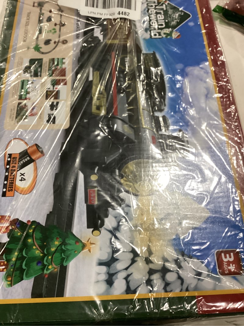 Condition photo showing New/Like New for Train Set Electric Train Toys for Kids, Christmas Train Set with Smokes, Light & Sound for Under Christmas Tree, Toddler Model Trains for 3 4 5 6 7 8+ Years Old Kids Boys Birthday Gifts Christmas Large
