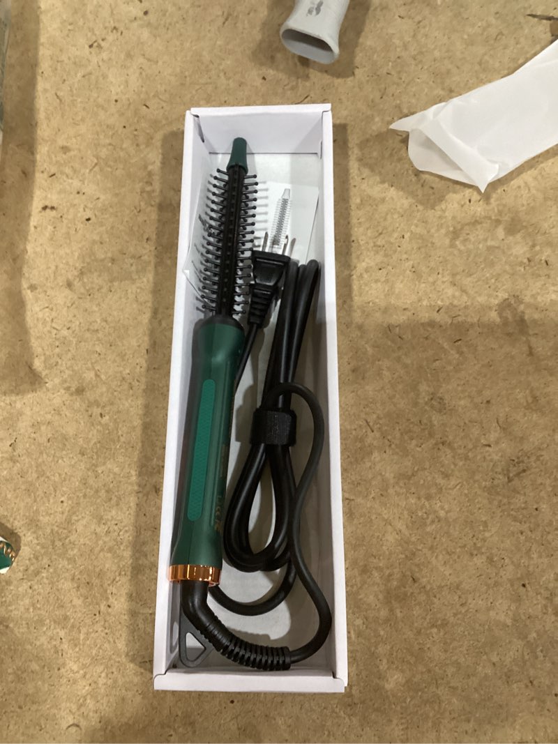 Condition photo showing New/Like New for mini thermal round brush, 0.35 inch barrel volume heat styling brush for men and women short thin curly straight hair, heated curling iron,12 temperature setting (0.95 inch with bristles)