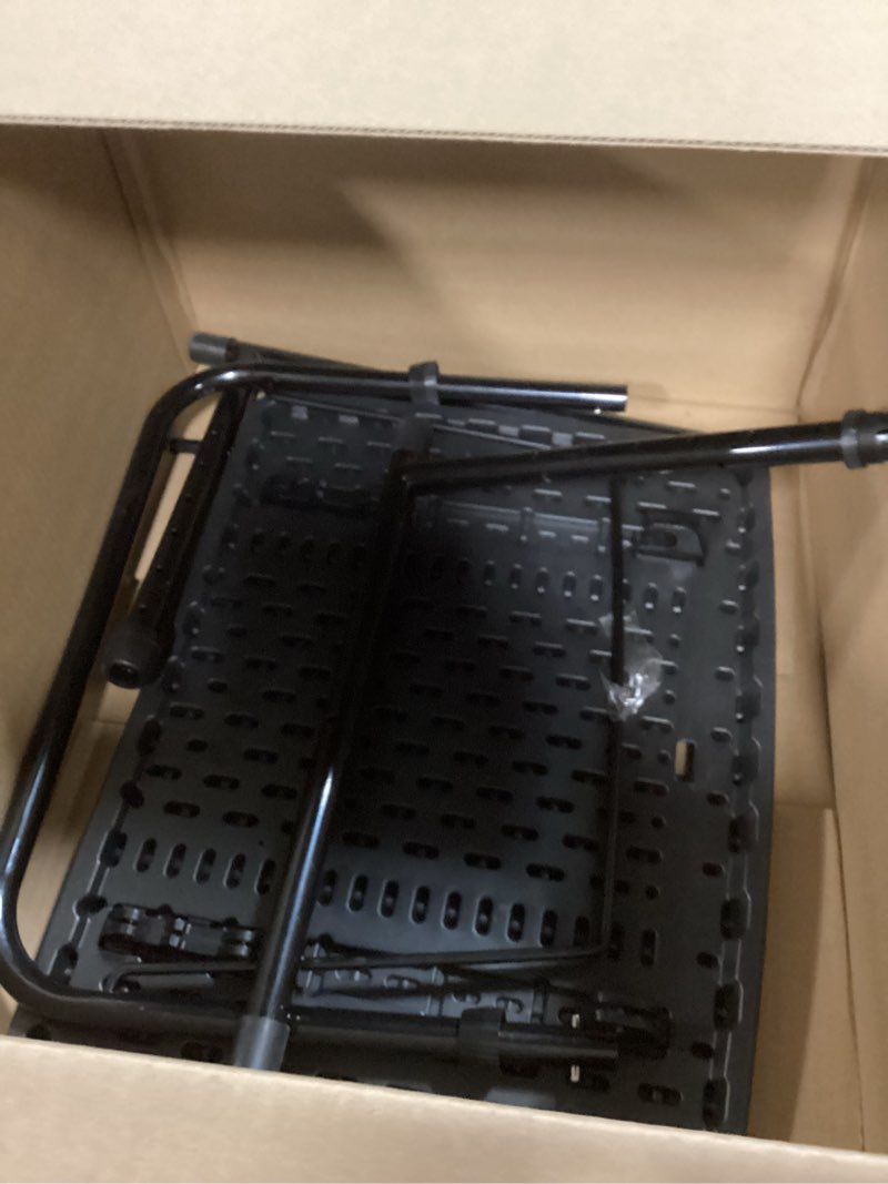 Condition photo showing As Is for Bblife XL Adjustable Folding TV Tray Table, Larger TV Dinner HDPE Plastic Tray, for Laptop, Eating, Drawing, Snacks, etc, Black-Pro XL-Pro