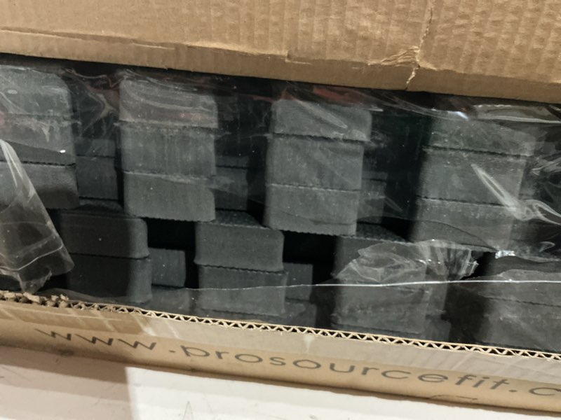 Condition photo showing Good Condition for Exercise Puzzle Mat 1-in, 24 Sq Ft Black - 1 Inch - 24 Sq Ft - 6 Tiles 24" x 24" x 1"