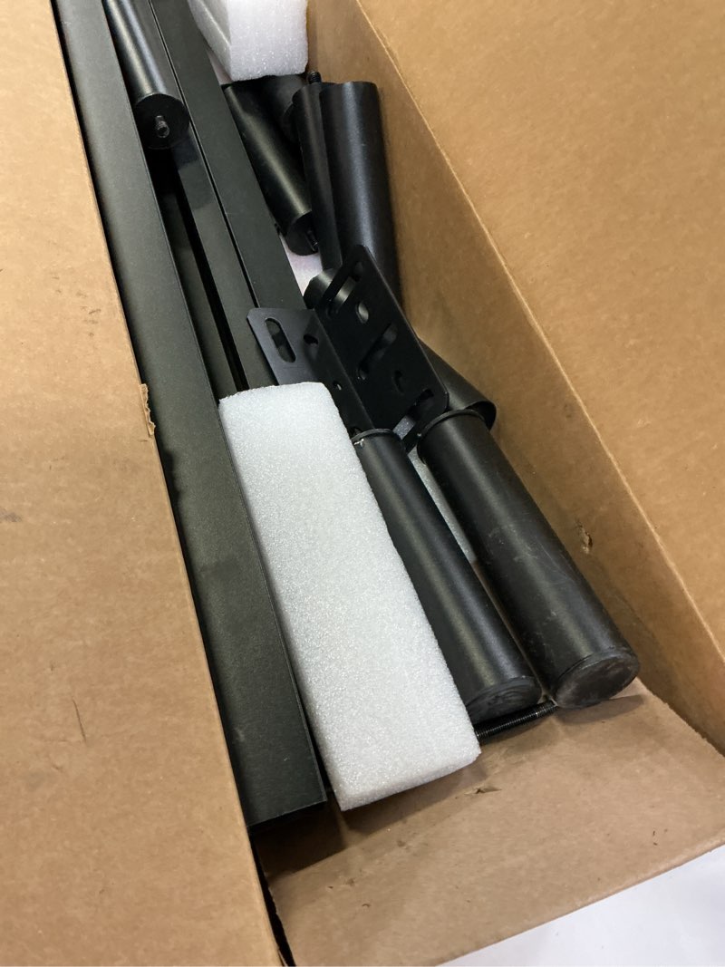 Condition photo showing As Is for King Size Bed Frame, 7 Inch Metal Basics Bed Frame,Low Profile Base for Box Spring, 9-Leg Support, Noise-Free, Easy Assembly, Black King Bed Frame