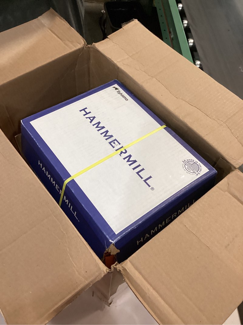 Condition photo showing New/Like New for Hammermill Printer Paper, Premium Inkjet & Laser Paper 24 Lb, 8.5 x 11 - 5 Ream (2,500 Sheets) - 97 Bright, Made in the USA, 166140C 5 Ream | 2500 Sheets 24 lb Ink - Laser