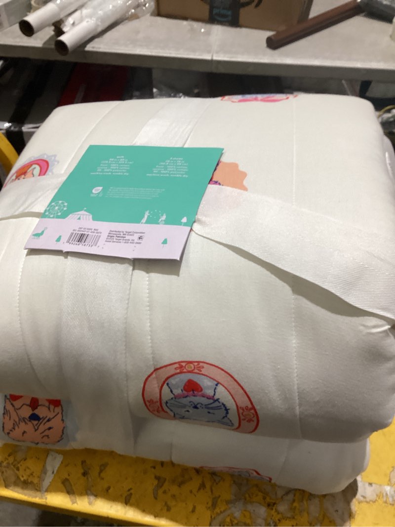 Condition photo showing As Is for full/queen patisserie pet shoppe kids' quilt set - pillowfort™