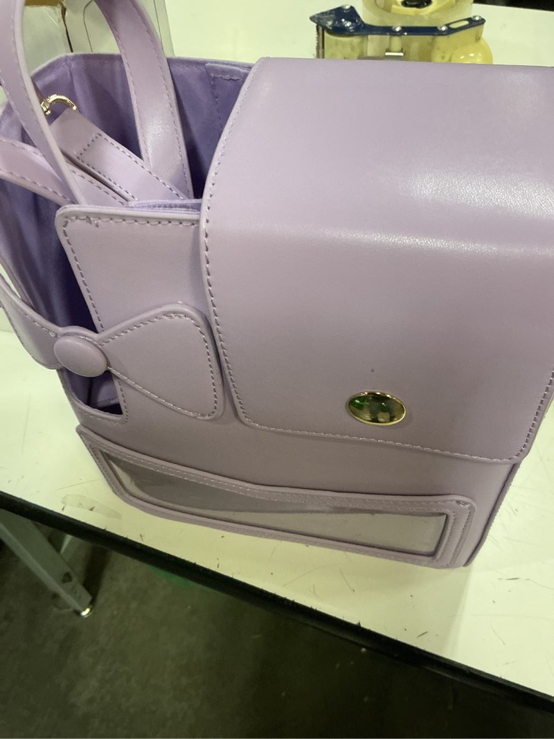Condition photo showing Good Condition for crossbody bag for stanley cup purse, outdoor portable water bottle holder with adjustable shoulder strap purple